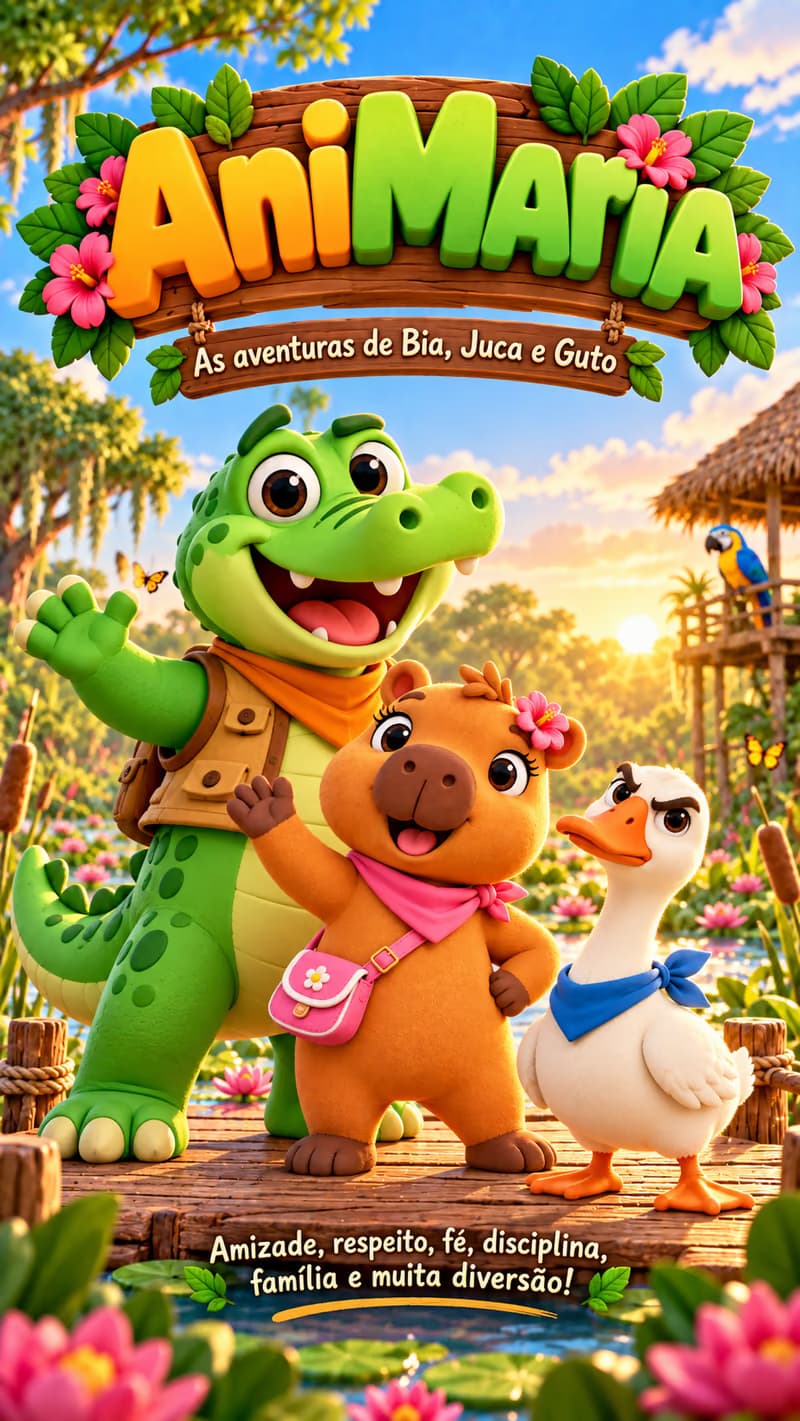 AniMary poster: friendship, respect, faith, discipline, family and lots of fun